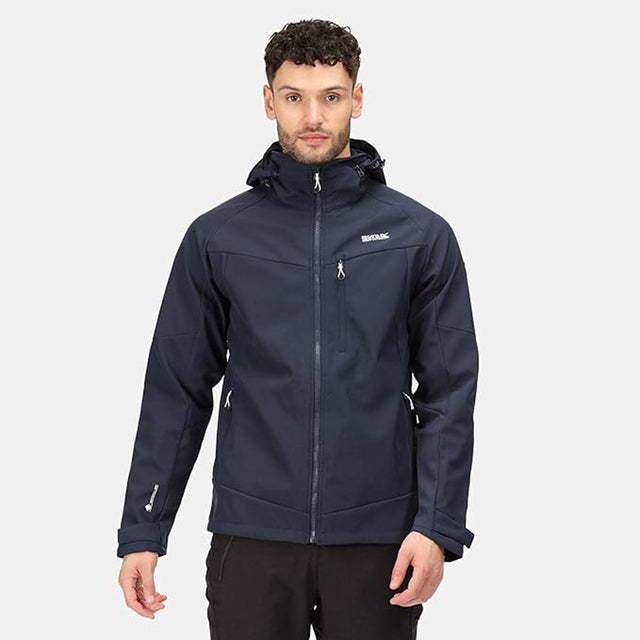 Regatta Mens Hewitts VII Hooded Lined Softshell Jacket
