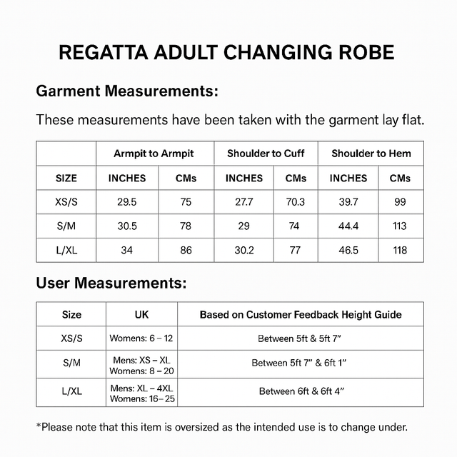 Regatta Adults Unisex Waterproof Dry Changing Robe
