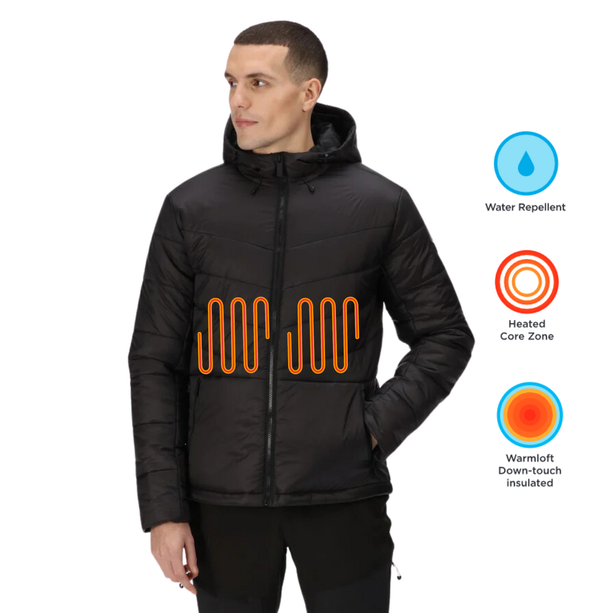 Regatta Mens Volter Loft III Battery Heated Insulated Puffer Jacket