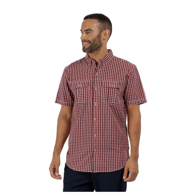 Regatta Mens Rainor Short Sleeved Check Shirt