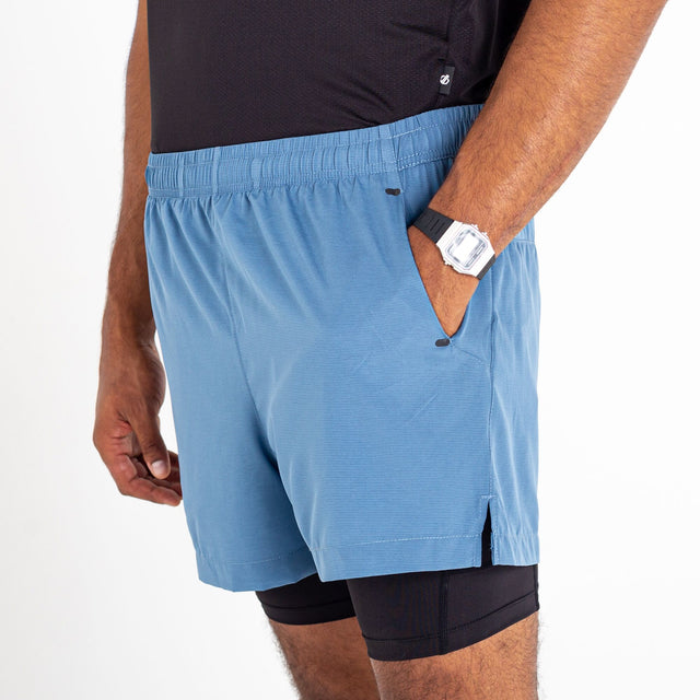 Dare2b Mens Recreate II Lightweight 2 in 1 Active Shorts