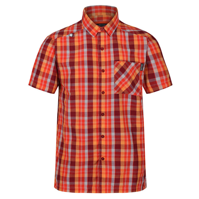 Regatta Mens Kalambo V Short Sleeve Check Shirt