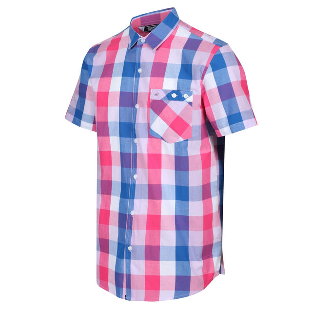 Regatta Mens Ramiel Short Sleeve Check Shirt