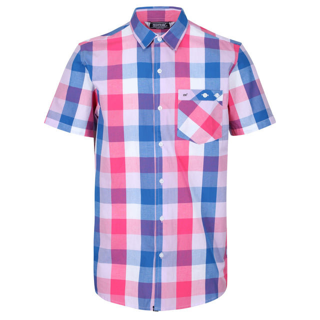 Regatta Mens Ramiel Short Sleeve Check Shirt