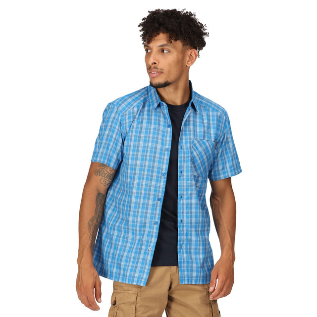 Regatta Mens Kalambo VII Short Sleeve Check Shirt