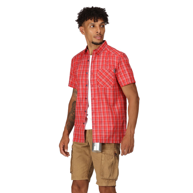 Regatta Mens Kalambo VII Short Sleeve Check Shirt