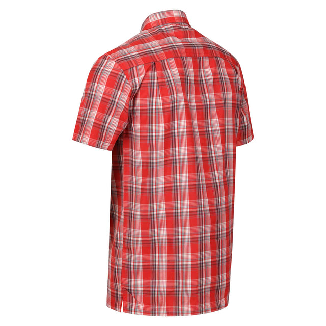 Regatta Mens Mindano VII Short Sleeve Check Shirt