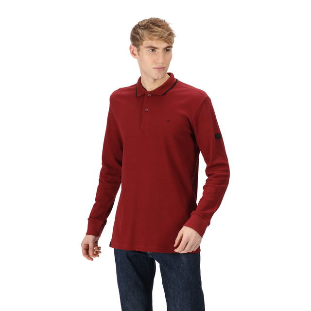 Regatta Mens Leaonzo Long Sleeved Polo Shirt