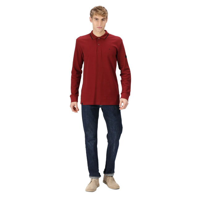 Regatta Mens Leaonzo Long Sleeved Polo Shirt