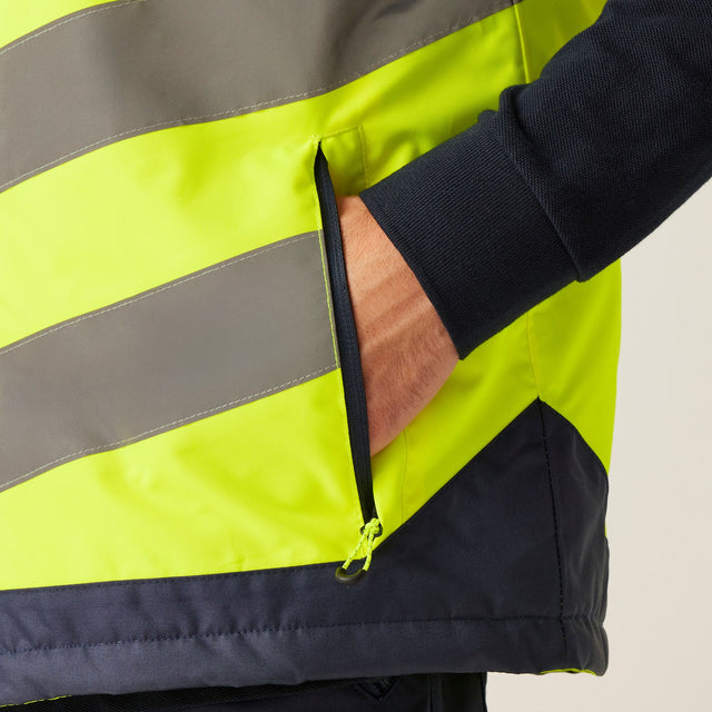 Regatta Mens Hi Vis Viz Work Wear Insulated Bodywarmer Gilet