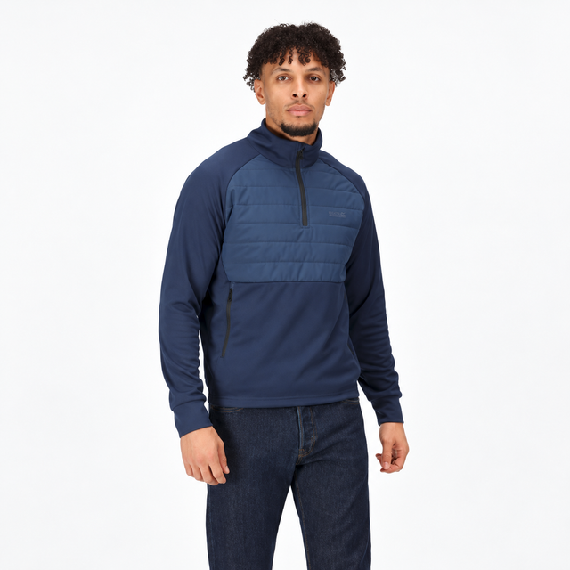 Regatta Mens Addinston Hybrid Half Zip Fleece Jacket