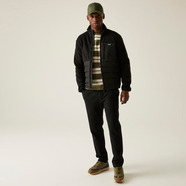 Regatta Mens Frankie Borg Full Zip Hybrid Fleece