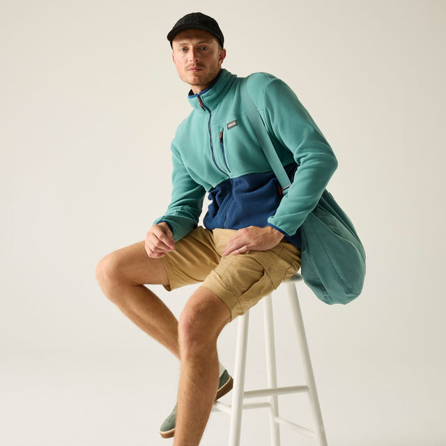 Regatta Mens Frankie Colour Block Full Zip Fleece Jacket