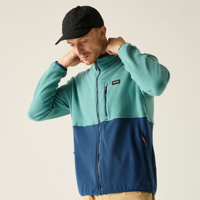 Regatta Mens Frankie Colour Block Full Zip Fleece Jacket