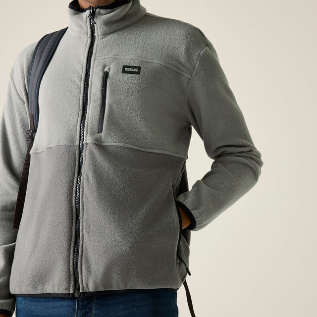 Regatta Mens Frankie Colour Block Full Zip Fleece Jacket