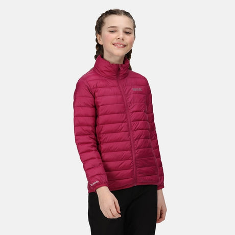 Regatta Kids Girls Hillpack Quilted Insulated Jacket - Raspberry