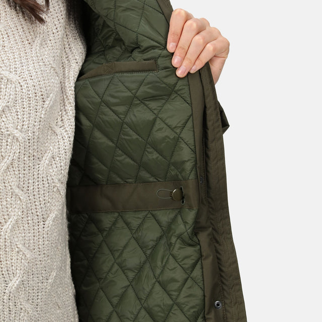 Regatta Womens Renata Fur Collar Insulated Waterproof Jacket