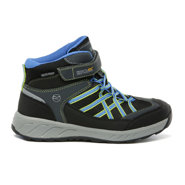 Regatta Kids Samaris V Mid Junior Hiking Velcro Waterproof Boots