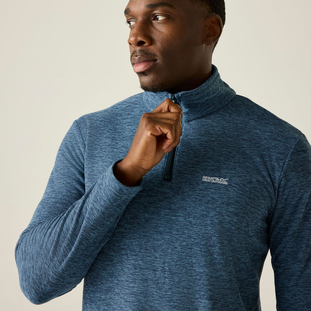 Regatta Mens Thompson Marl Half Zip Fleece Jacket