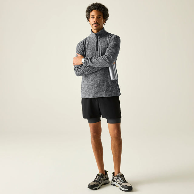 Regatta Mens Thompson Marl Half Zip Fleece Jacket