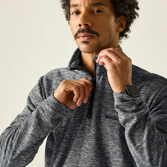Regatta Mens Thompson Marl Half Zip Fleece Jacket