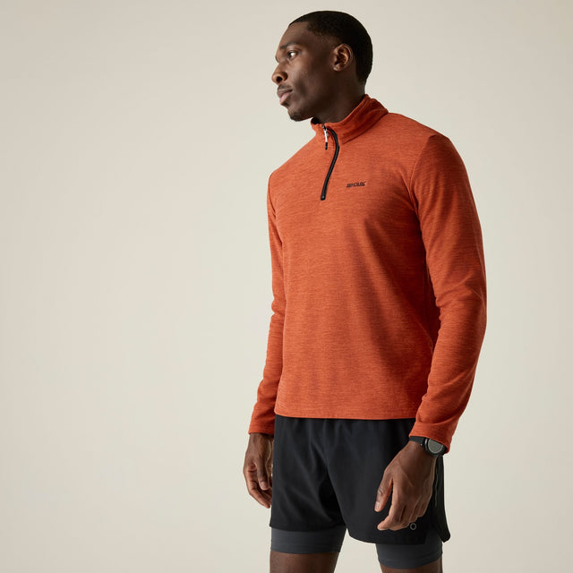Regatta Mens Thompson Marl Half Zip Fleece Jacket