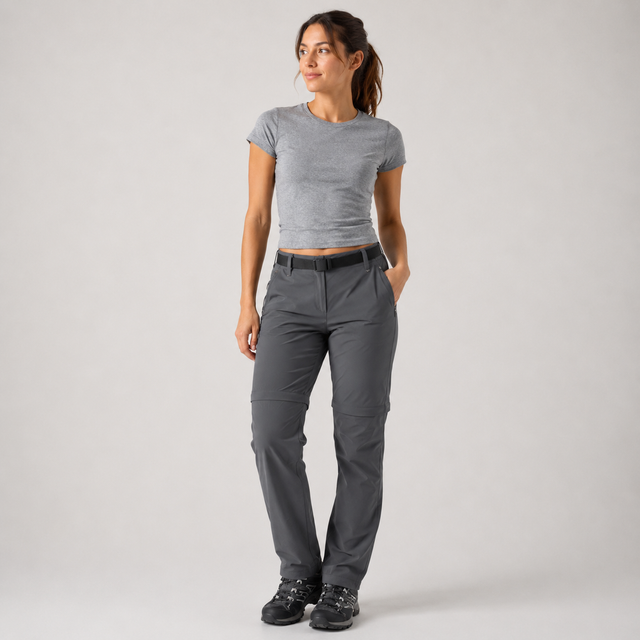 Regatta Womens Xert II Stretch Fabric Lightweight Zip Off Trousers Shorts