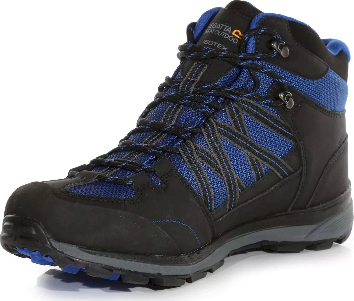 Regatta Samaris II Mid Mens Waterproof Walking Hiking Boots - Blue/Black