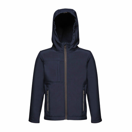 Regatta Octagon Kids Boys Girls School Hooded Lined Softshell Jacket RRP £55
