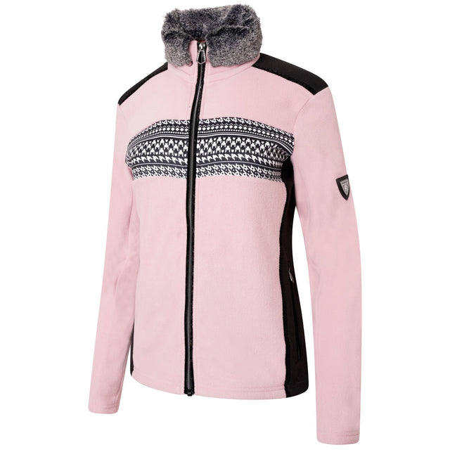 Dare2b Womens Engross Faux Fur Trim Full Zip Sweater