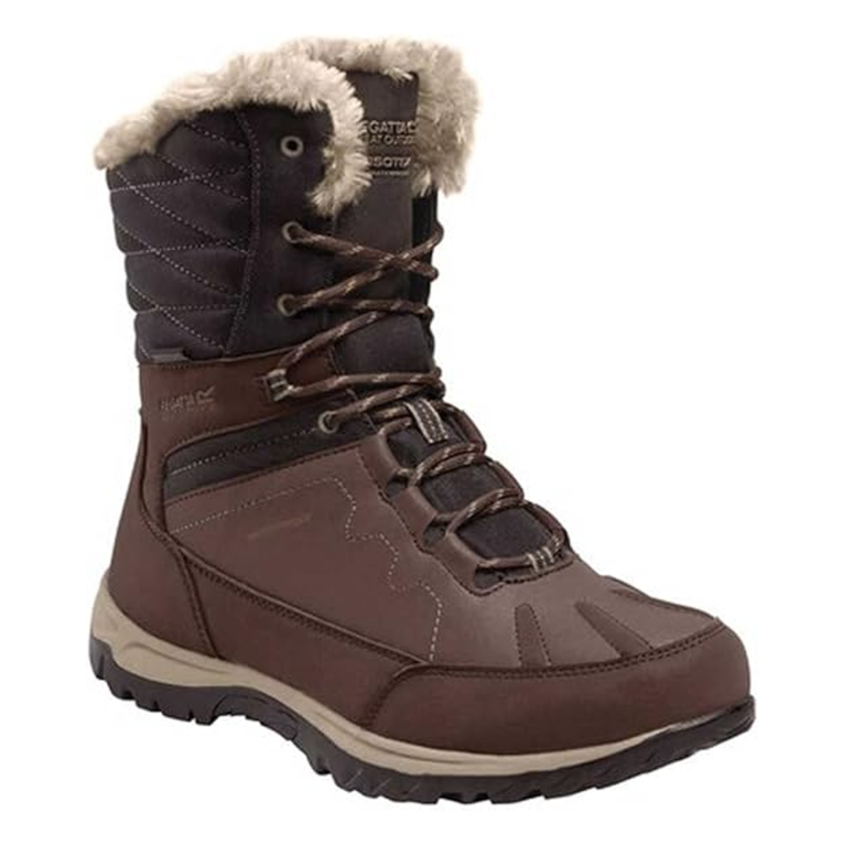 Regatta Womens Newley Mid Thermal Lined Waterproof Hiking Boots UK 4 Chestnut Nutmeg