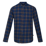 Regatta Mens Lance Long Sleeved Cotton Checked Shirt