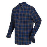 Regatta Mens Lance Long Sleeved Cotton Checked Shirt