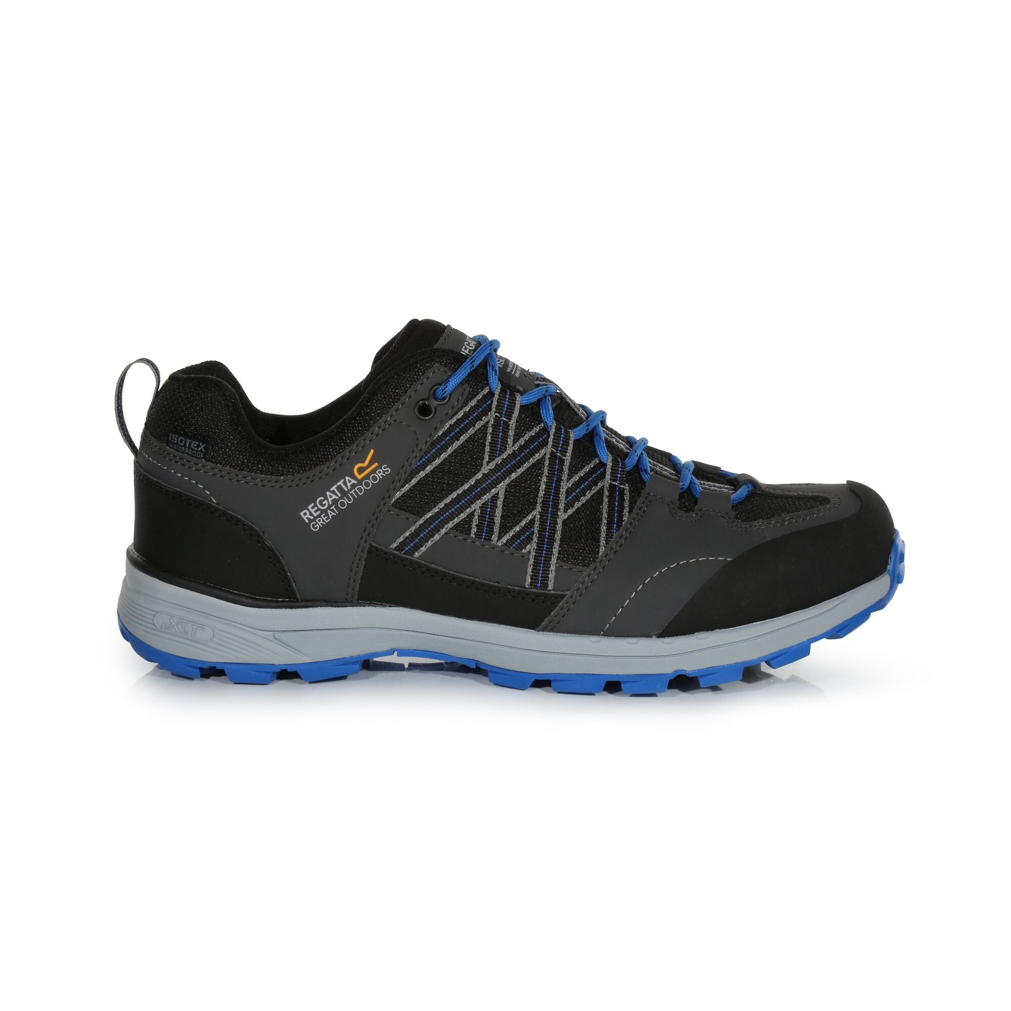 Regatta Samaris II Low Mens Waterproof Walking Hiking Shoes Grey Blu Portstewart Clothing Company