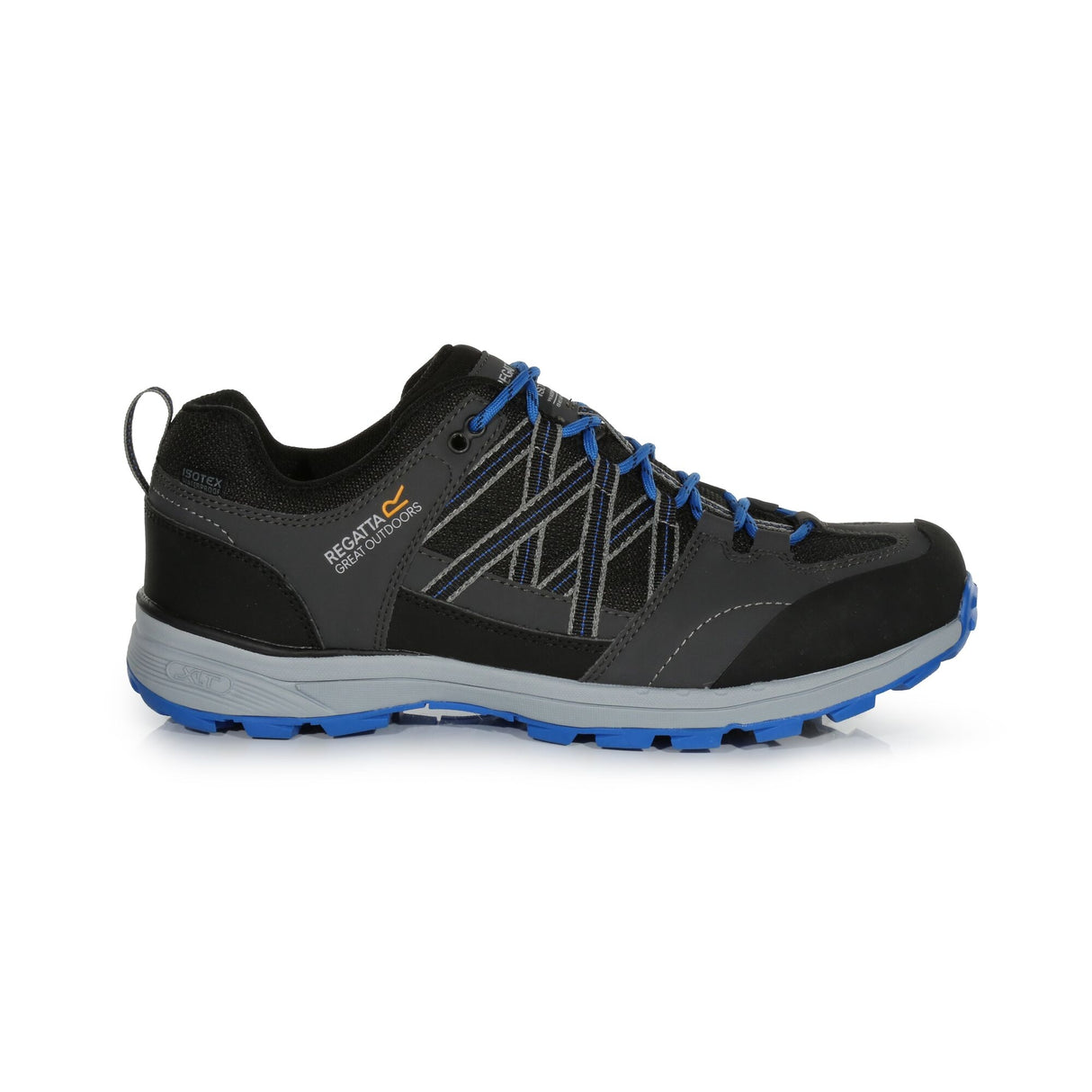 Regatta Samaris II Low Mens Waterproof Walking Hiking Shoes - Grey/Blue
