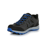 Regatta Samaris II Low Mens Waterproof Walking Hiking Shoes - Grey/Blue