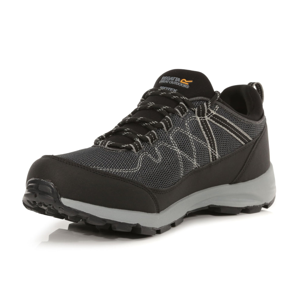 Regatta Samaris Lite Low Mens Waterproof Walking Hiking Shoes - Black/Steel