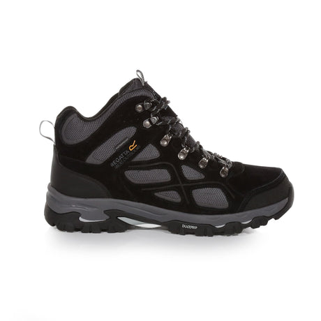 Regatta Tebay Mid Mens Waterproof Walking Hiking Boots - Black/Granite