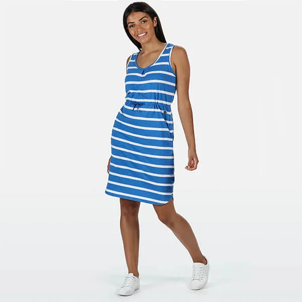 Regatta Womens Felixia Cotton Drawcord Mid Length Sun Summer Dress