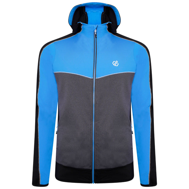 Dare2b Mens Revivied Core Full Zip Stretch Hooded Jacket