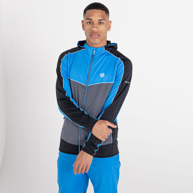 Dare2b Mens Revivied Core Full Zip Stretch Hooded Jacket