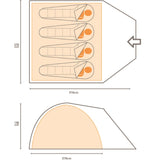 Regatta Kivu v2 4 Man Camping Outdoor Tent