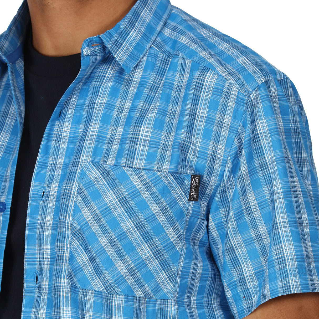 Regatta Mens Kalambo VII Short Sleeve Check Shirt