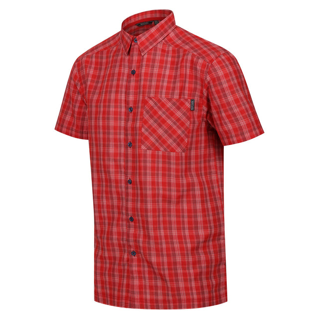 Regatta Mens Kalambo VII Short Sleeve Check Shirt