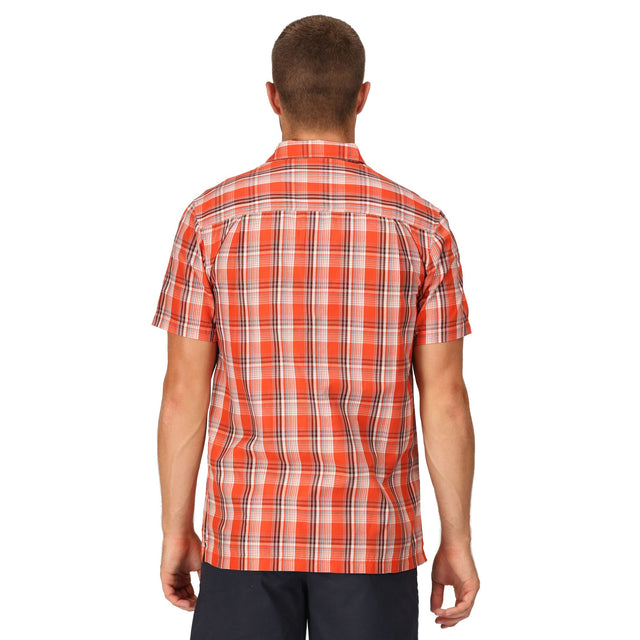 Regatta Mens Mindano VII Short Sleeve Check Shirt
