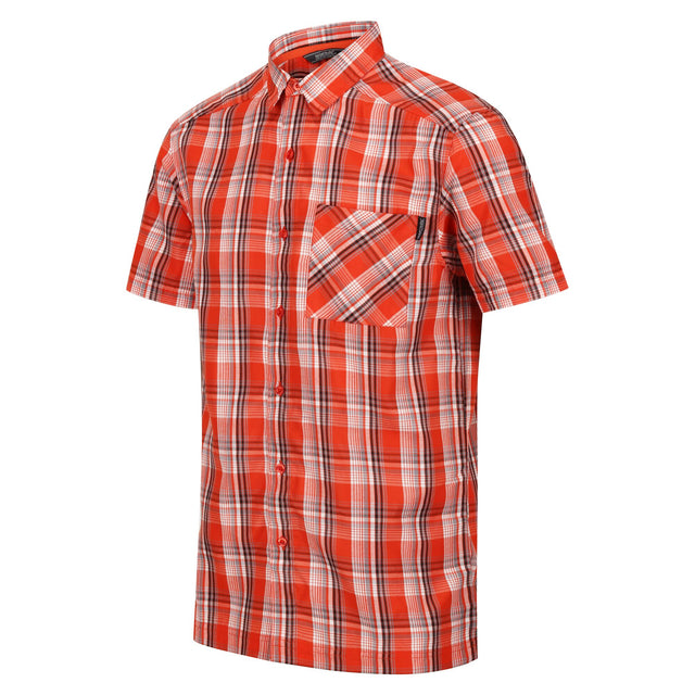 Regatta Mens Mindano VII Short Sleeve Check Shirt