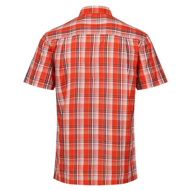 Regatta Mens Mindano VII Short Sleeve Check Shirt