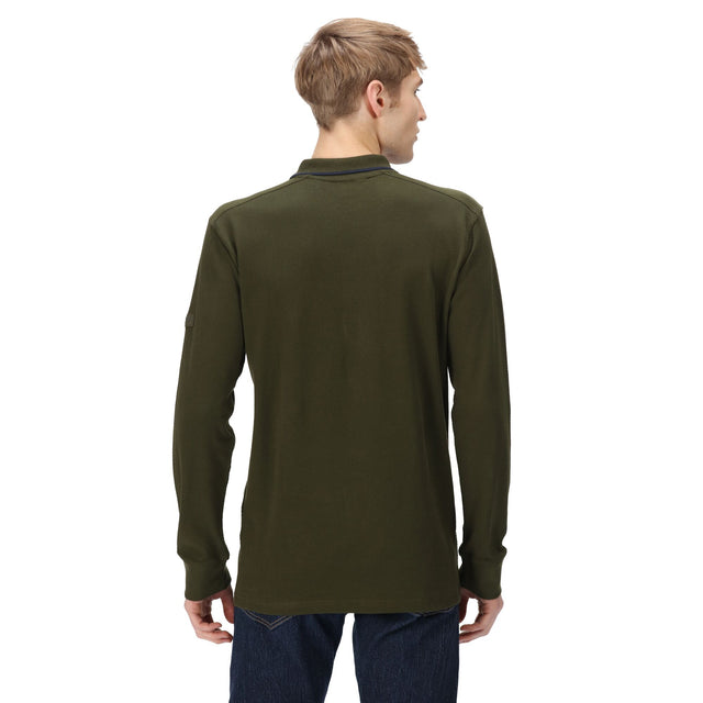 Regatta Mens Leaonzo Long Sleeved Polo Shirt