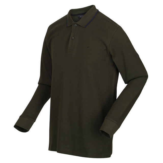 Regatta Mens Leaonzo Long Sleeved Polo Shirt