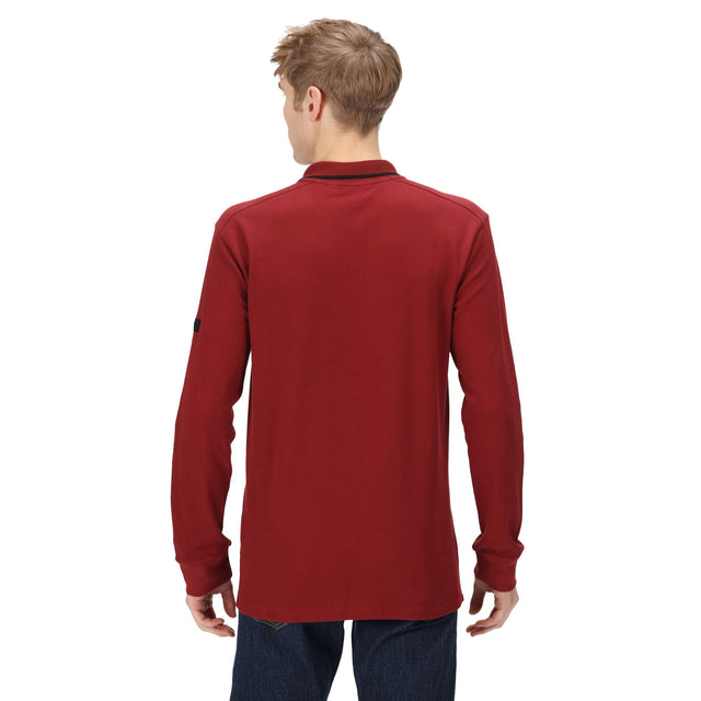 Regatta Mens Leaonzo Long Sleeved Polo Shirt